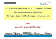 Leber: Von der Morphe zur (MR)-Funktion 12. Gemeinsame ... - Dank