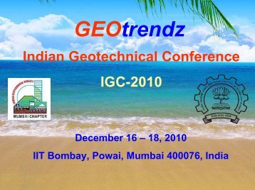 GEOtrendz - Department of Civil Engineering, IIT Bombay