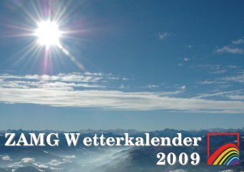 ZAMG Wetterkalender 2009