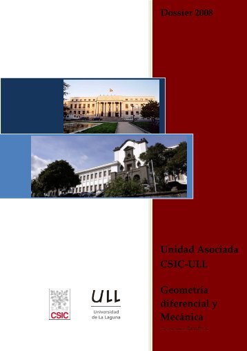 Unidad Asociada CSIC-ULL GeometrÃ­a diferencial y ... - ICMAT