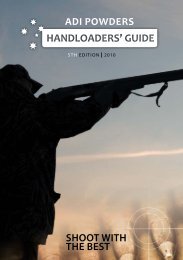 pistol - ADI Powders Handloaders' Guide