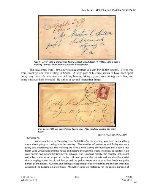 Essays on Sussex County and New Jersey Postal History