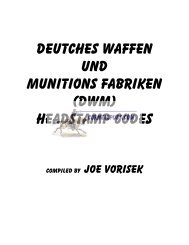 deutches waffen und munitions fabriken (dwm) headstamp codes