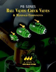 BALL VALVES •CHECK VALVES - Rotating Right