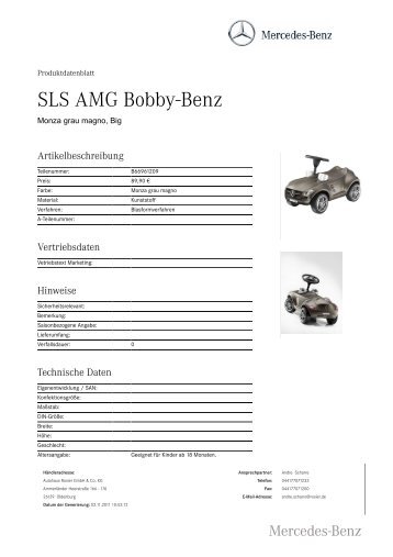 SLS AMG Bobby-Benz - Autohaus Rosier