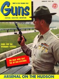 GUNS Magazine January 1959