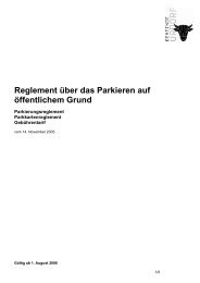 Reglement Ã¼ber das Parkieren auf Ã¶ffentlichem ... - Gemeinde Urdorf