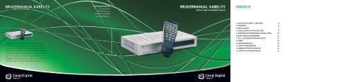 Brukerveiledning C1201 dekoder - PDF - Canal Digital Kabel-TV