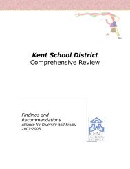 Kent School District Comprehensive Review