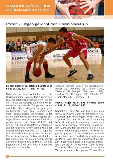 TipIn Ausgabe 33/01 - Dragons Rhöndorf