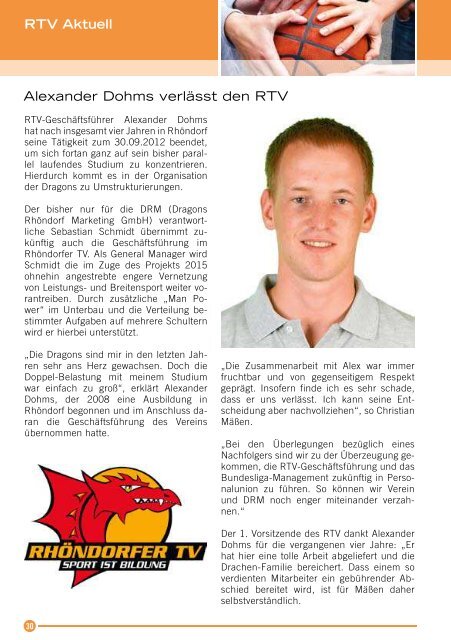 TipIn Ausgabe 33/01 - Dragons Rhöndorf