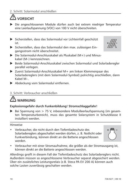 Anleitung Solarix MPPT - Esomatic.de