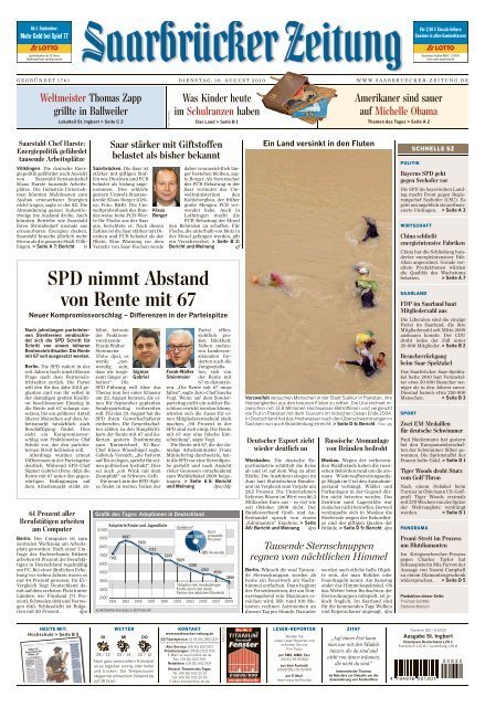 Saarbrucker Zeitung 10 08 10