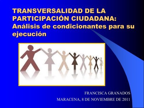 TRANSVERSALIDAD DE LA PARTICIPACIÃN CIUDADANA ...