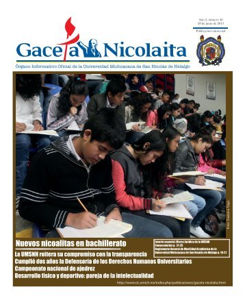 Nuevos nicoalitas en bachillerato - CoordinaciÃ³n de la InvestigaciÃ³n ...