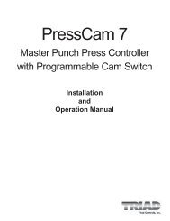 PressCam 7 Master Punch Press Controller - Triad Controls, Inc.