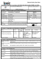 B0674 Installation Treatment MSDS English - Basic Coatings