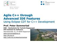 Agile C++ through Advanced IDE Features - HSR-Wiki