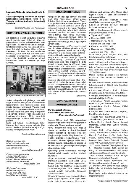 Oktoober 2006 - RÃµngu Vald