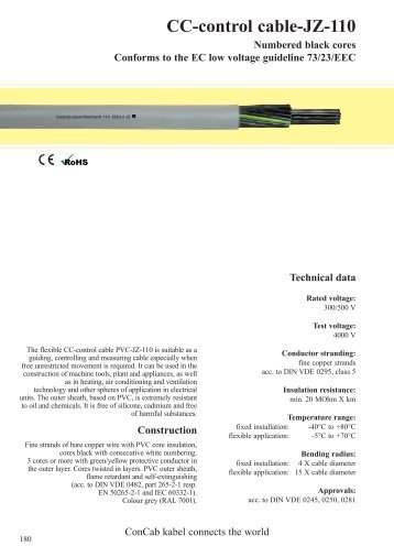 CC-control cable-JZ-110 - ConCab kabel gmbh