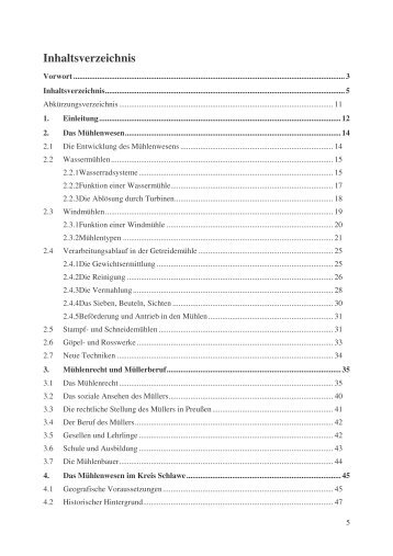 Inhaltsverzeichnis der Mühlenchronik PDF-Datei öffnen