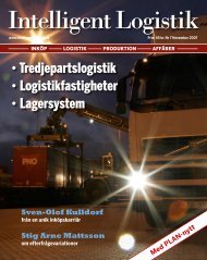 Nr 7 November 2007 - Intelligent Logistik