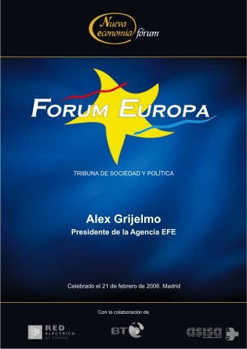 Alex Grijelmo Presidente de la Agencia EFE - Nueva EconomÃ­a FÃ³rum