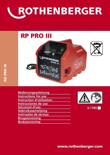 RP PRO III - Rothenberger