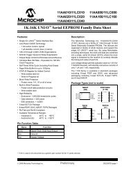 1K-16K UNI/Oâ¢ Serial EEPROM Family Data Sheet - Microchip