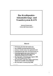 Das Kreditpunkte - FakultÃ¤tentag Informatik