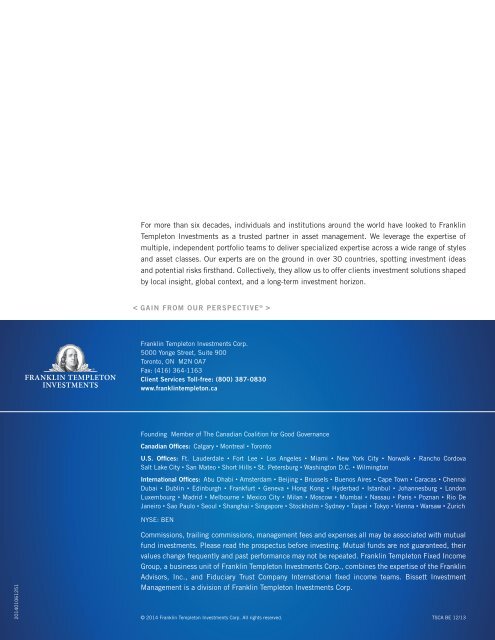 Download the Time to Take Stock Brochure - Franklin Templeton ...