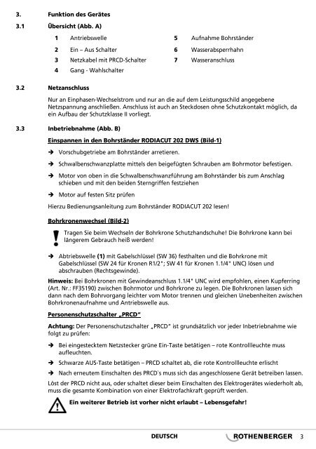 rodiadrill 2400 pd - Rothenberger