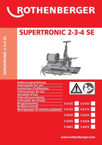 BA Supertronic 2-3-4 SE Umschlag 1109.cdr - Rothenberger