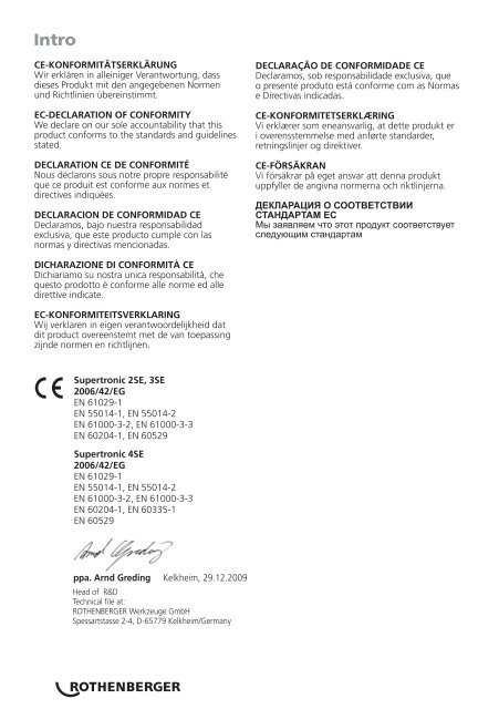 BA Supertronic 2-3-4 SE Umschlag 1109.cdr - Rothenberger