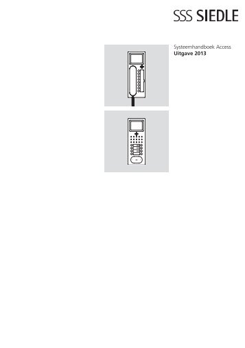 Systeemhandboek Access Uitgave 2013 - Siedle