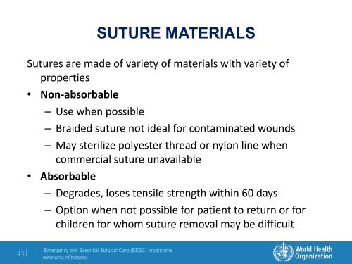 Module 2: Basic Surgical Skills