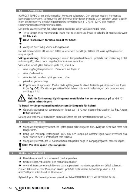 rofrost turbo / - ii - Rothenberger