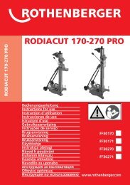 BA Umschlag RODIACUT 170-270 PRO 0808 - Rothenberger