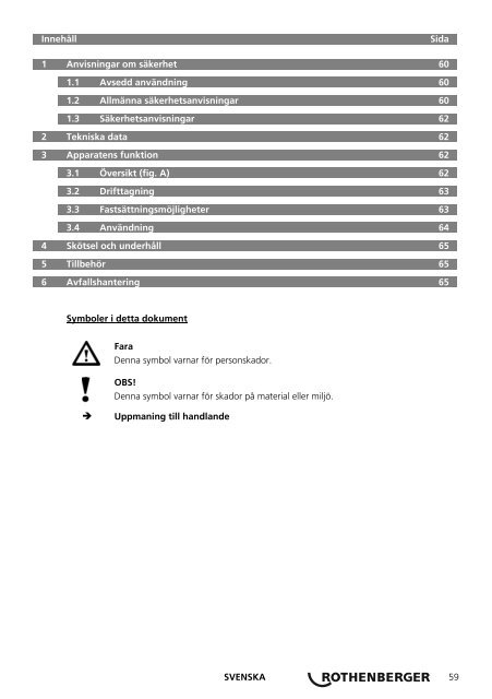 BA Umschlag RODIACUT 170-270 PRO 0808 - Rothenberger