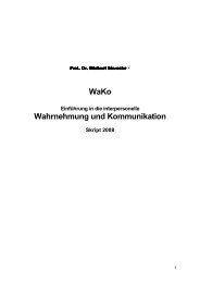 WaKo Wahrnehmung und Kommunikation - Michael Giesecke