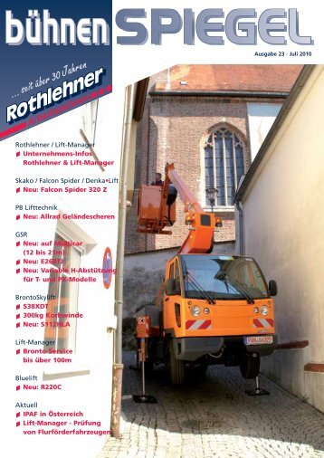 ... seit über 30 Jahren - Rothlehner Arbeitsbühnen