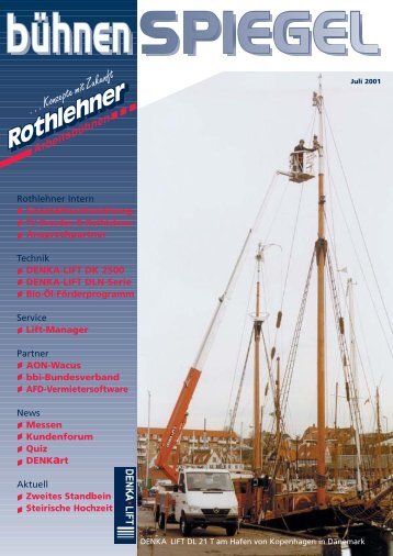 B hnenspiegel Juli 2001 - Rothlehner Arbeitsbühnen