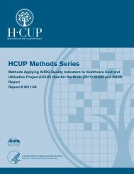 Methods Applying AHRQ Quality Indicators to Healthcare ... - HCUP