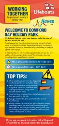 Beach safety - Haven Holidays