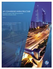HP Converged Infrastructure Brochure - Altea
