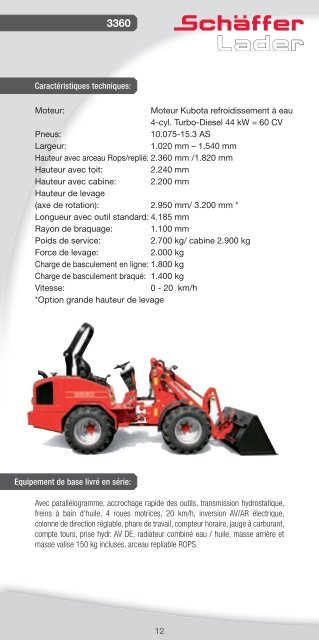 Chargeuses compactes Chargeuses sur roues Chargeuses ...