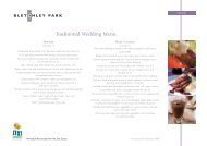 Traditional Wedding Menu - Zest Caterers