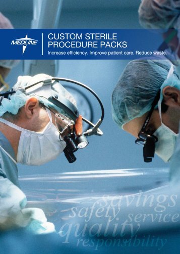 CUSTOM STERILE PROCEDURE PACKS - Medline