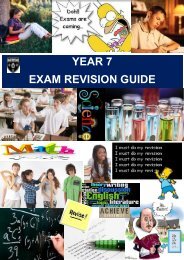 YEAR 7 EXAM REVISION GUIDE - Arthur Mellows Village College