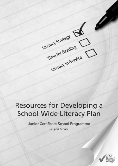Resources For Developing A School Wide Literacy Plan Resources For Developing A School Wide Literacy Plan